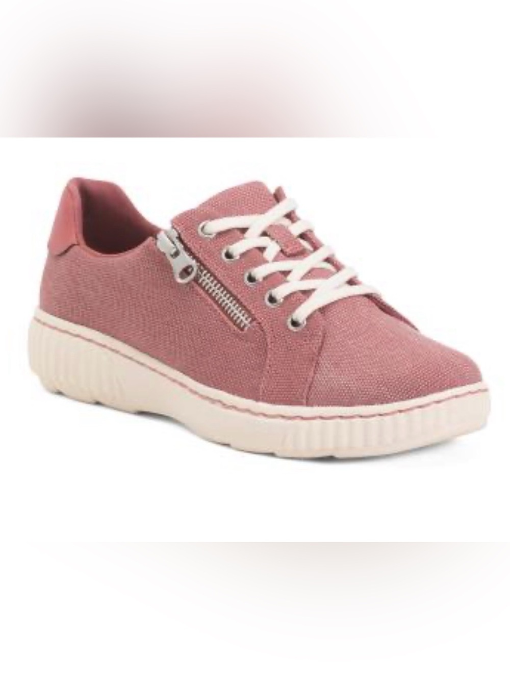 NEW Clarks Collection Caroline Echo Lace Up Sneakers Natural 8.5/M